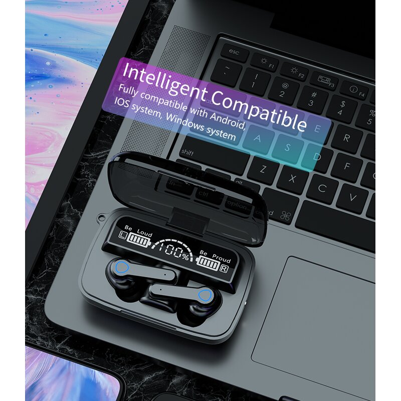 Wireless Earphone Manufacturer - M19 TWS with Flashlight BT 5.3 for iPhone