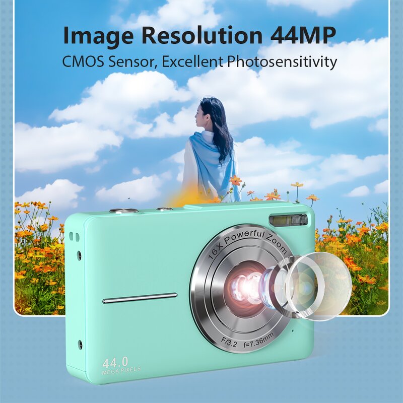 Digital Vlogging Camera Manufacturer - Portable Compact 1080P FHD 44MP