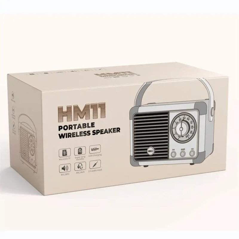 BT Speaker Manufacturer - Outdoor Retro HM11 Mini Portable Waterproof RGB LED