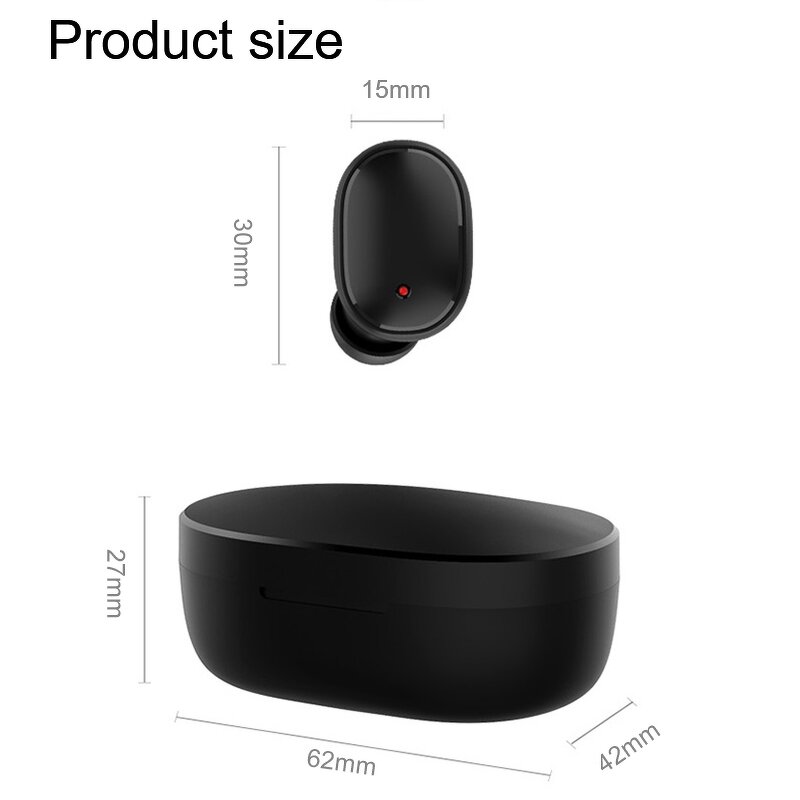 Wireless Earphone Manufacturer - A6S BT with LED Display for Redmi Airdots