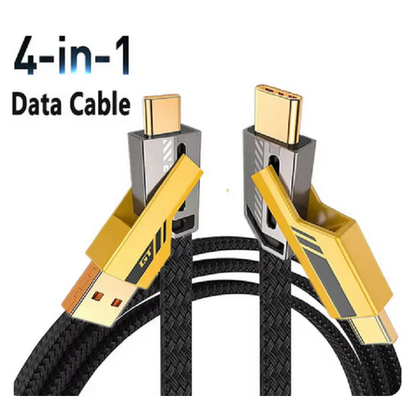 Charging Cable Manufacturer - Nylon Braided PD 27W to 65W 4 in 1
