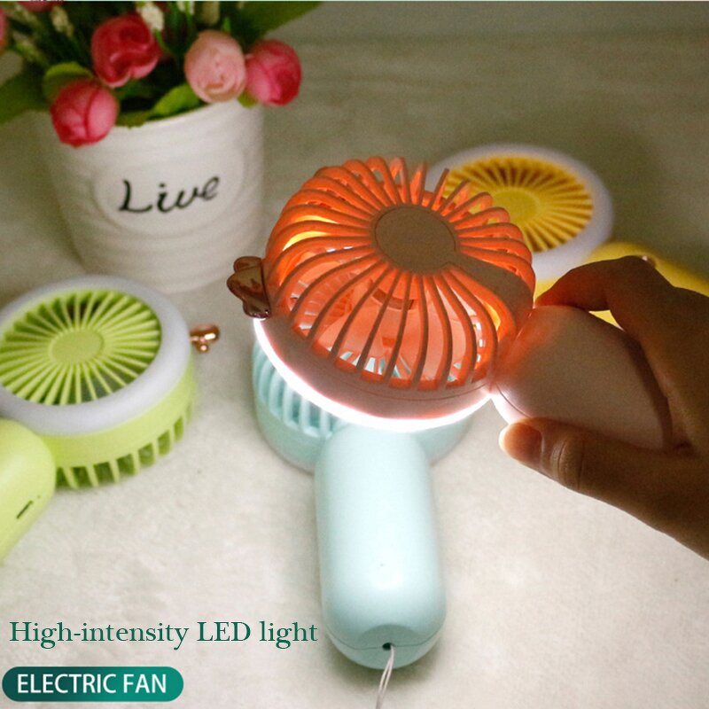 Hand Fan Manufacturer - Mini USB Rechargeable with Night Light Wrist Hanging