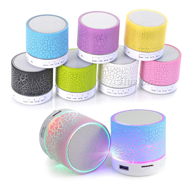 Mini Speakers Manufacturer - A9 LED with TF Card Mic USB Audio