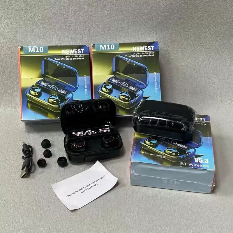 TWS Earbuds Manufacturer - M10 BT5.3 9D HiFi Stereo Noise Cancelling