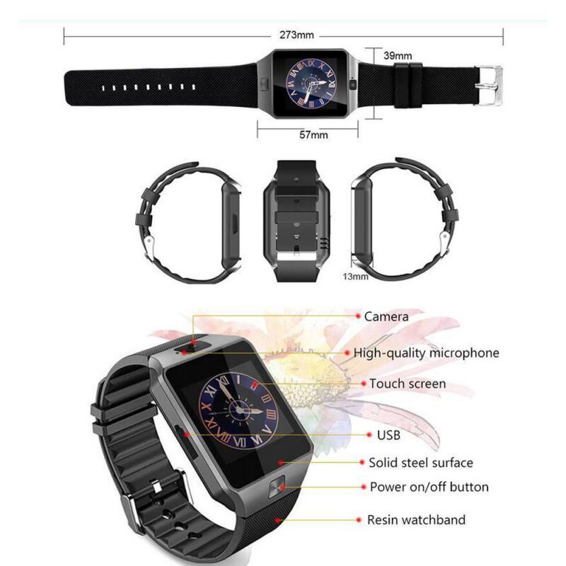 Smart Watch Manufacturer - Dz 09 with Camera Support SIM Card