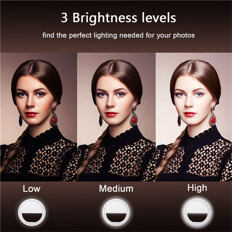 Ring Flash Light Manufacturer - Portable 36 LED Universal Selfie Lamp