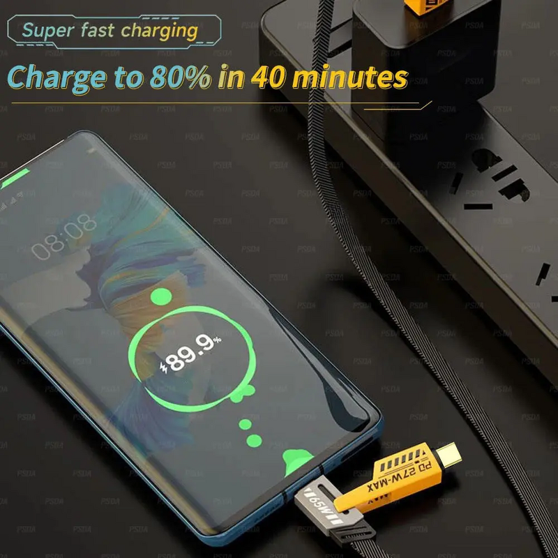 Charging Cable Manufacturer - 4 in 1 USB Fast Charging Data Transfer
