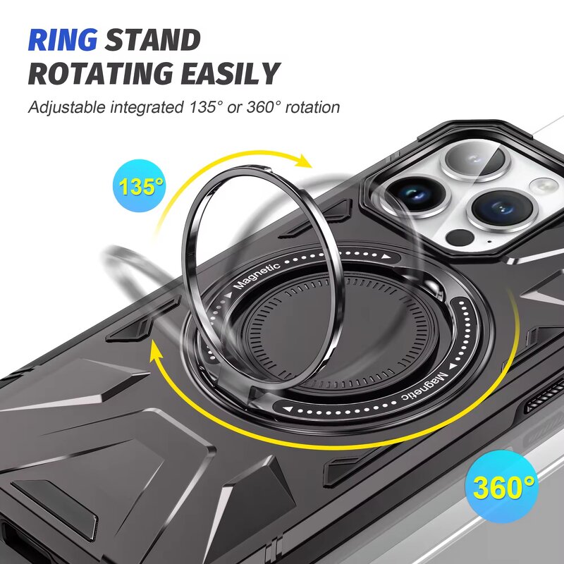 Phone Case Manufacturer - Kickstand Magnetic Wireless Charging for iPhone