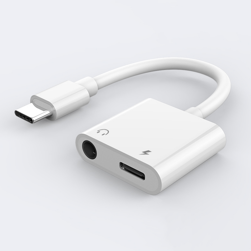 Audio Adapter Cable Manufacturer - 2-in-1 Type-C to 3.5mm Aux