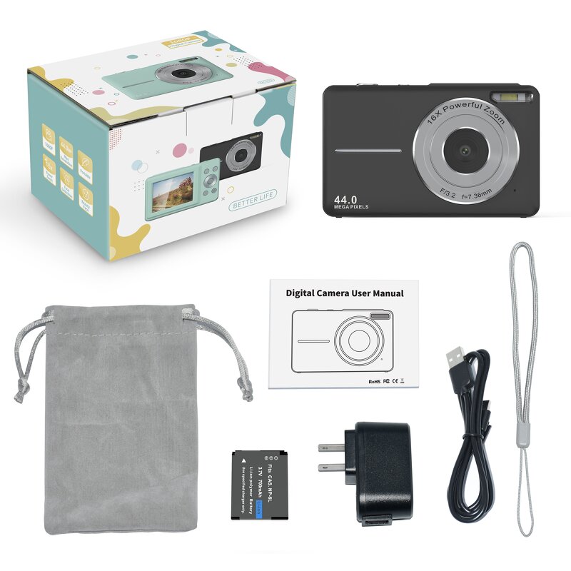 Digital Vlogging Camera Manufacturer - Portable Compact 1080P FHD 44MP
