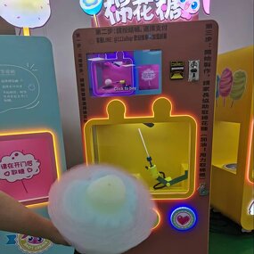 Cotton Candy Machine Manufacturer - Customized Graphic Design Coin Operated