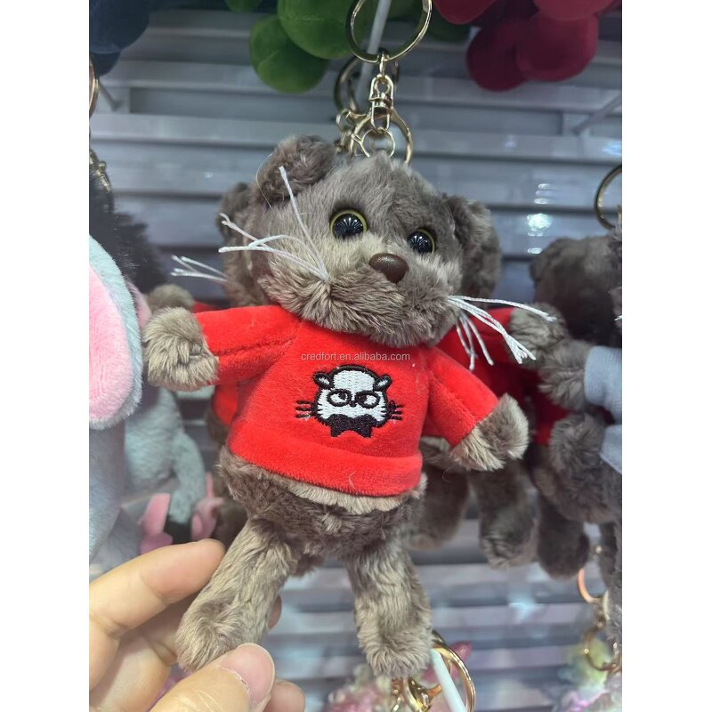 Plush Keychain Manufacturer - 4'' Mouse for MR Equipment & Mobile Phone