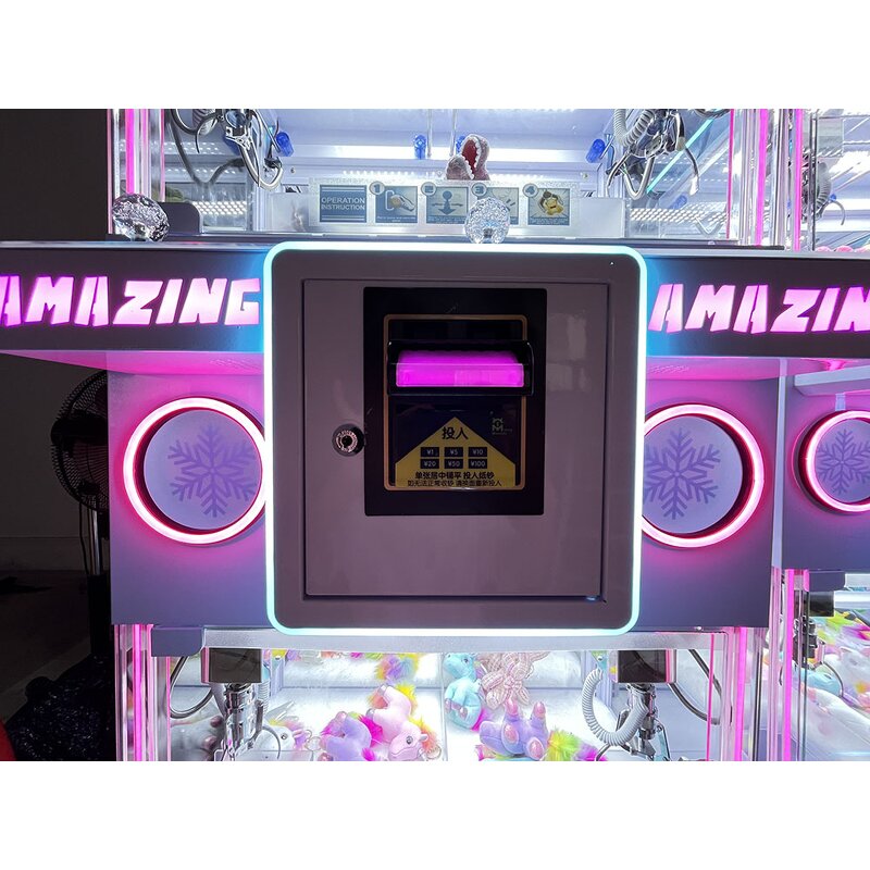 Claw Machine Manufacturer - Premium Plastic Four-Person with Neon Lights