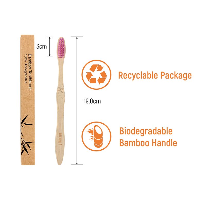 Toothbrush - Manufacturer 100% Natural Charcoal Bristles Bamboo Biodegradable OEM