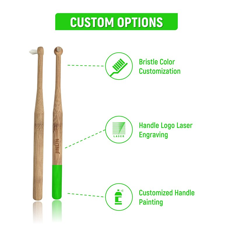 Toothbrush - Manufacturer Bamboo Orthodontic Ultra-Soft Thin Head for Braces Wearers