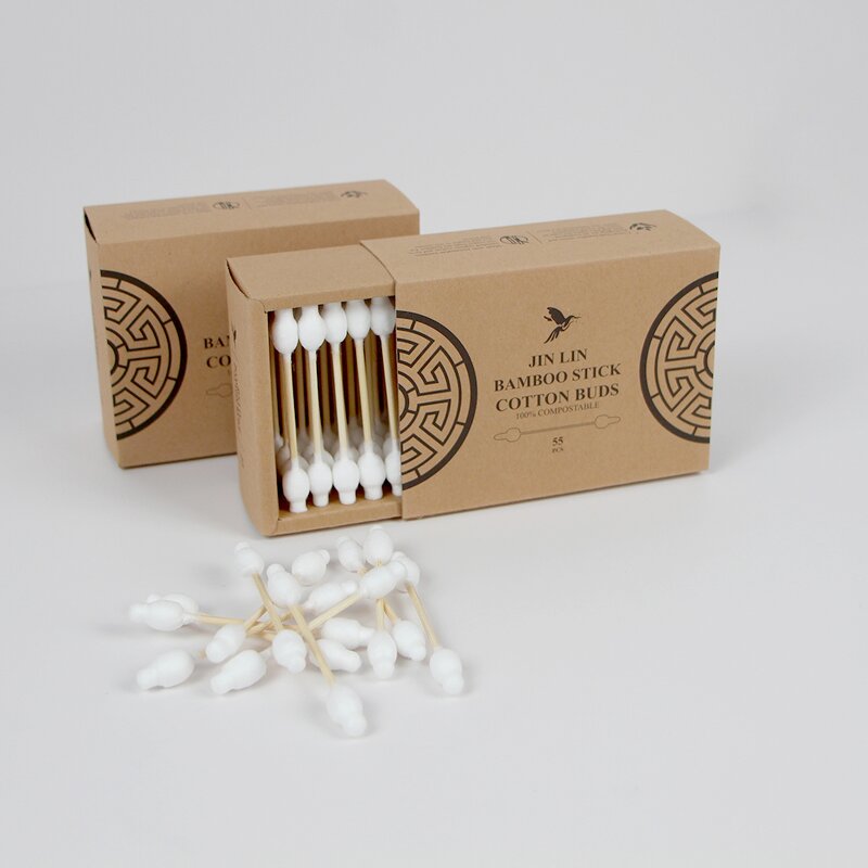 Cotton Swabs - Manufacturer Baby Organic Double Head Bamboo Safety Q-Tips Ear Cleaning