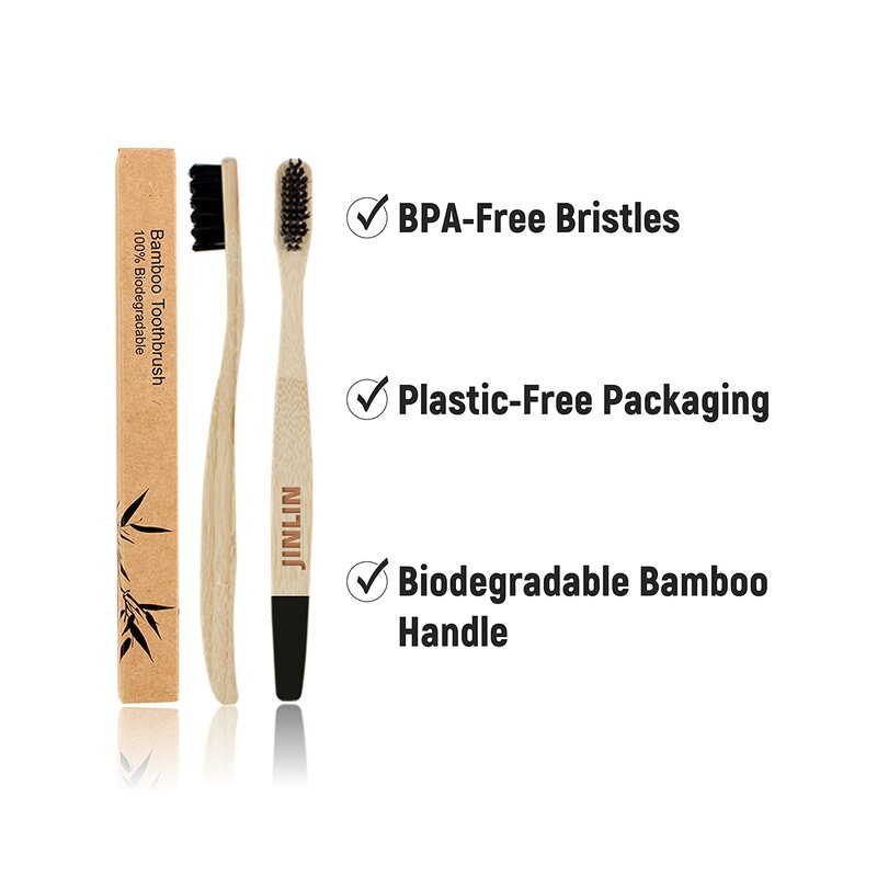 Toothbrush - Manufacturer Bamboo Private Label U Shape Wavy Big Belly Handle Adult