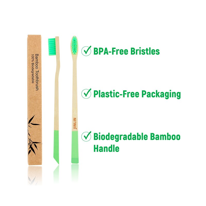 Toothbrush - Manufacturer Trapezoidal Tail Bamboo PBT Bristles Custom Logo Packaging