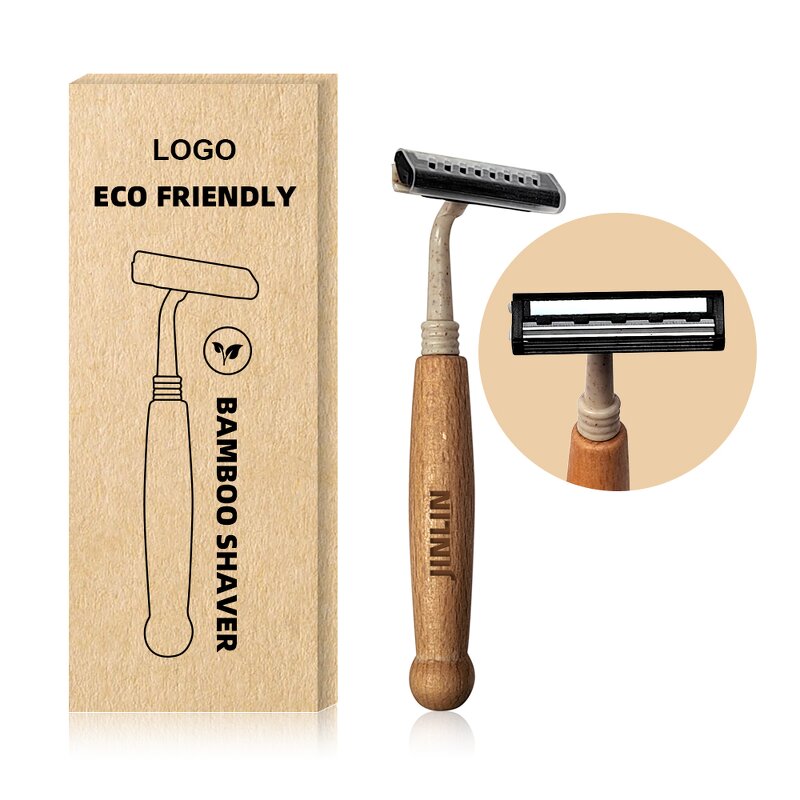 Razor - Manufacturer Hotel Biodegradable Twin Blade Eco Bamboo Handle Shaving Wood