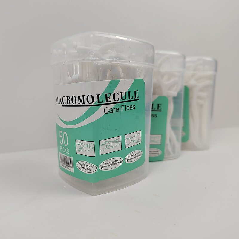 Dental Floss Pick - Manufacturer 50pcs Individual Silk Tooth Dental Floss Pick
