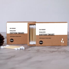 Cotton Buds - Manufacturer Organic Biodegradable OEM Bamboo Ear Cleaning Eco Friendly