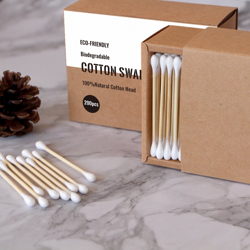 Cotton Buds - Manufacturer Organic Biodegradable OEM Bamboo Ear Cleaning Eco Friendly