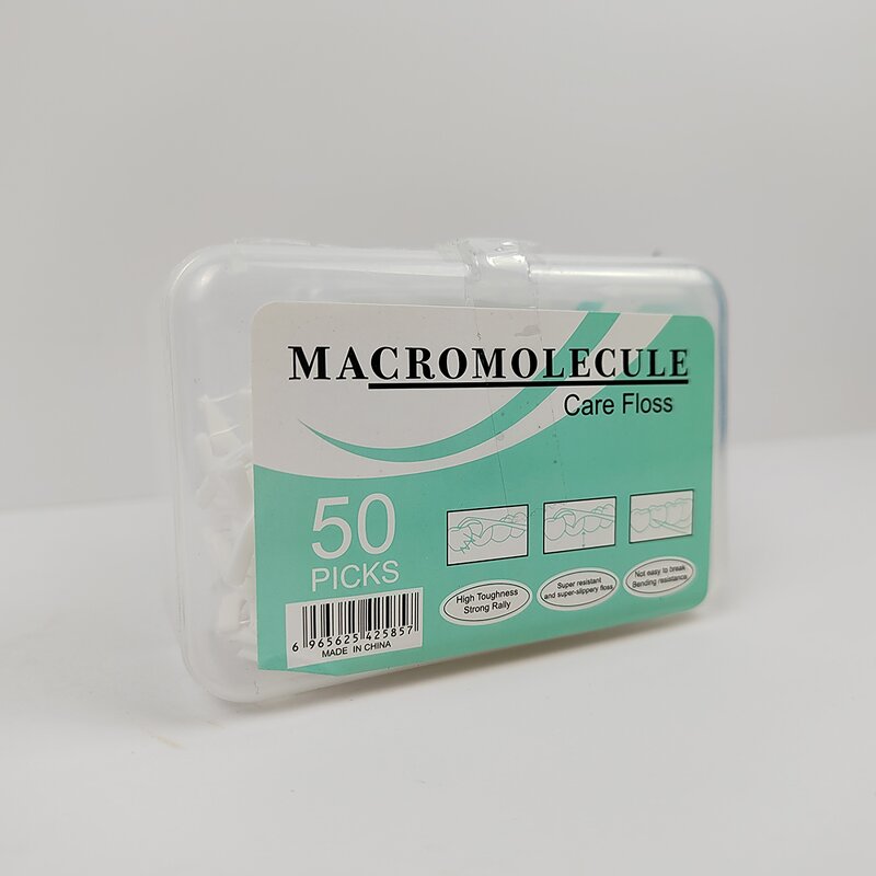 Floss Picks - Manufacturer 50Count Orthodontic Braces Biodegradable Dental Mint