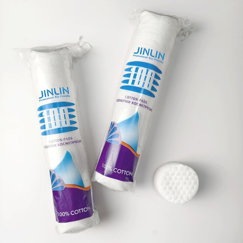 Cotton Pads - Manufacturer 100% Organic Disposable Facial Makeup Remover Round Pad