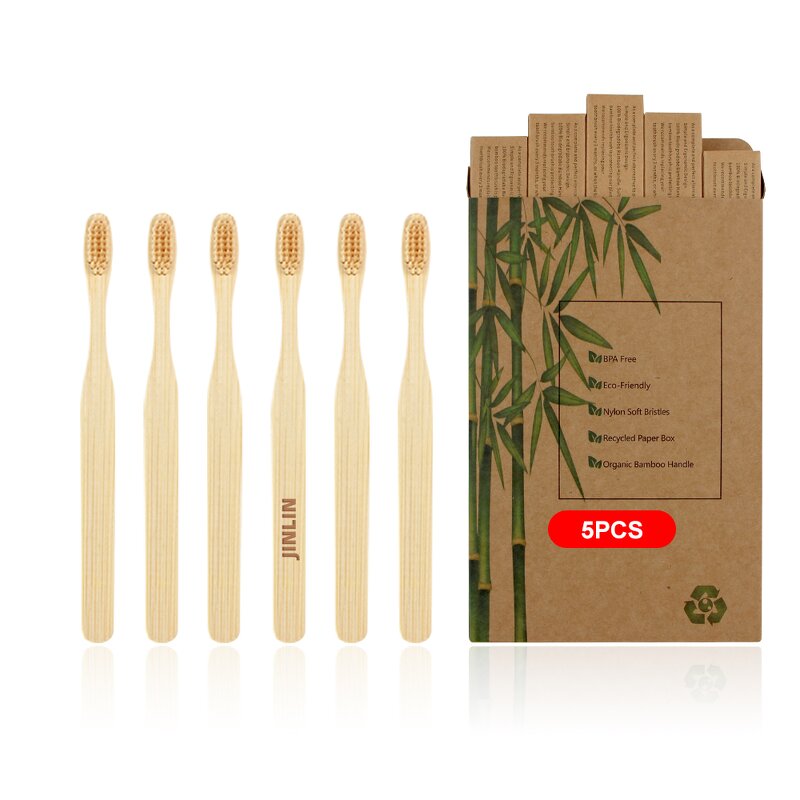 Toothbrush - Manufacturer Biodegradable Extra Soft Red Organic Bamboo High Quality Case