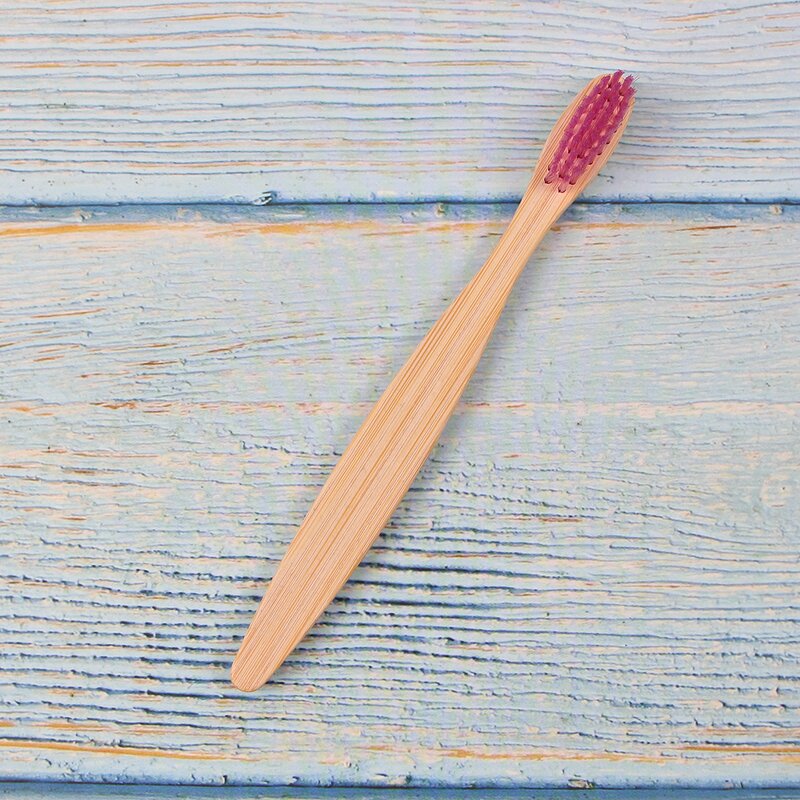 Toothbrush - Manufacturer BPA-Free Biodegradable Kids Soft Nylon Mini Wooden Bamboo
