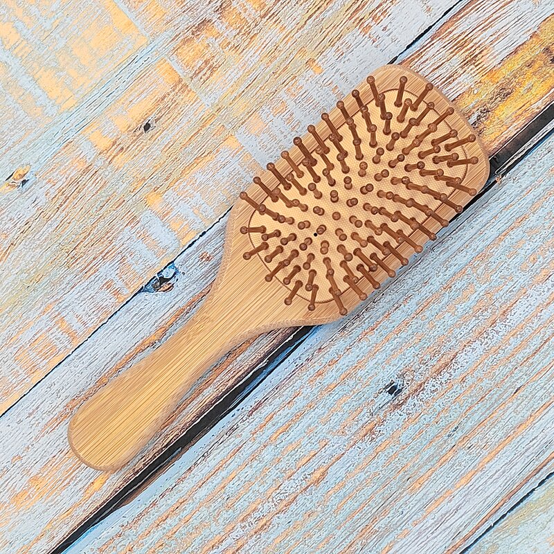 Hairbrush - Manufacturer Eco Paddle Afro Massage Bamboo Detangling Curly Hair Set
