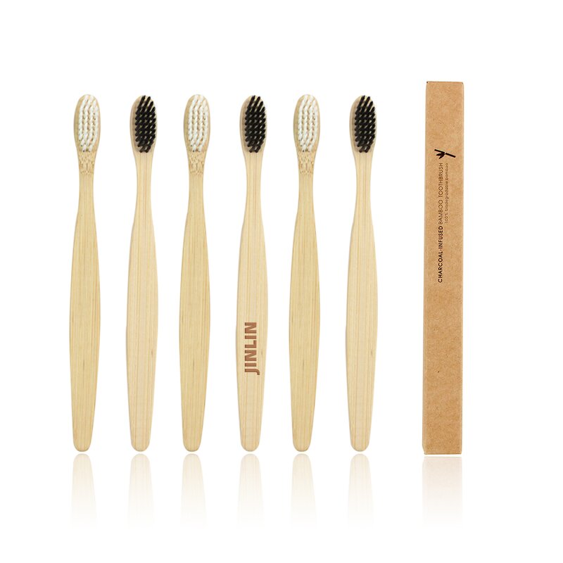 Toothbrush - Manufacturer Eco Biodegradable Custom Logo Adult Bamboo Wood Wholesale