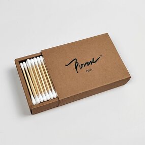 Cotton Swabs - Manufacturer Dual-Ended 100PCS Bamboo Paper Box Natural Biodegradable