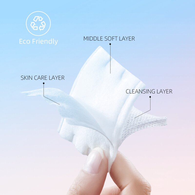 Cotton Pads - Manufacturer OEM Circular Bag Organic Large Facial Makeup Removal Ready