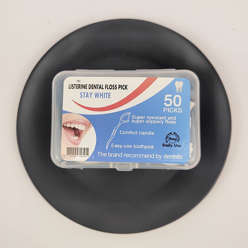 Floss Pick - Manufacturer Private Label Biodegradable Bamboo Charcoal Wheat Straw Plastic