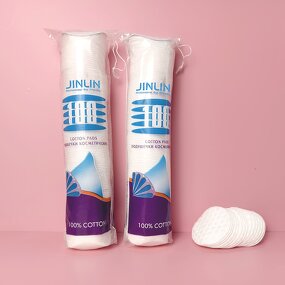 Cotton Pads - Manufacturer OEM Circular Bag Organic Large Facial Makeup Removal Ready