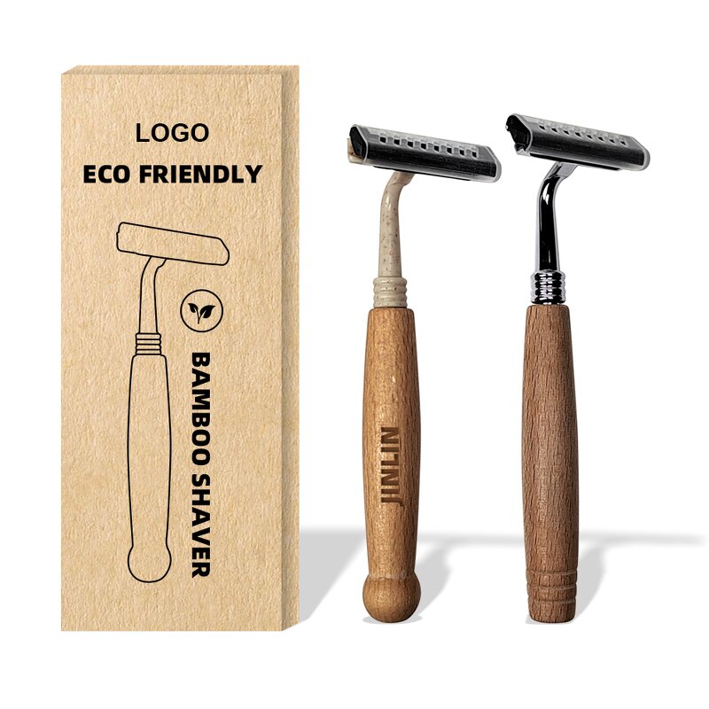 Razor - Manufacturer Mens Beard Bamboo Twin Blade Manual Travel Disposable Shaver