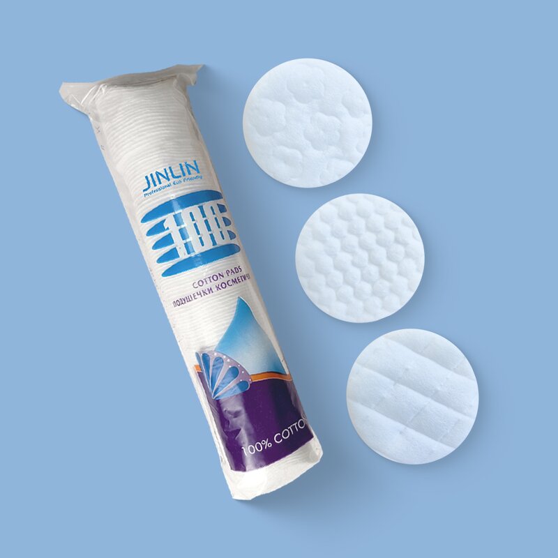 Cotton Pads - Manufacturer Custom Logo Bamboo Fibre Heart Small Disposable Makeup Rounds