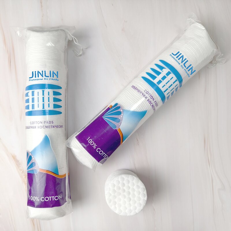 Cotton Pads - Manufacturer OEM Circular Bag Organic Large Facial Makeup Remove Ready