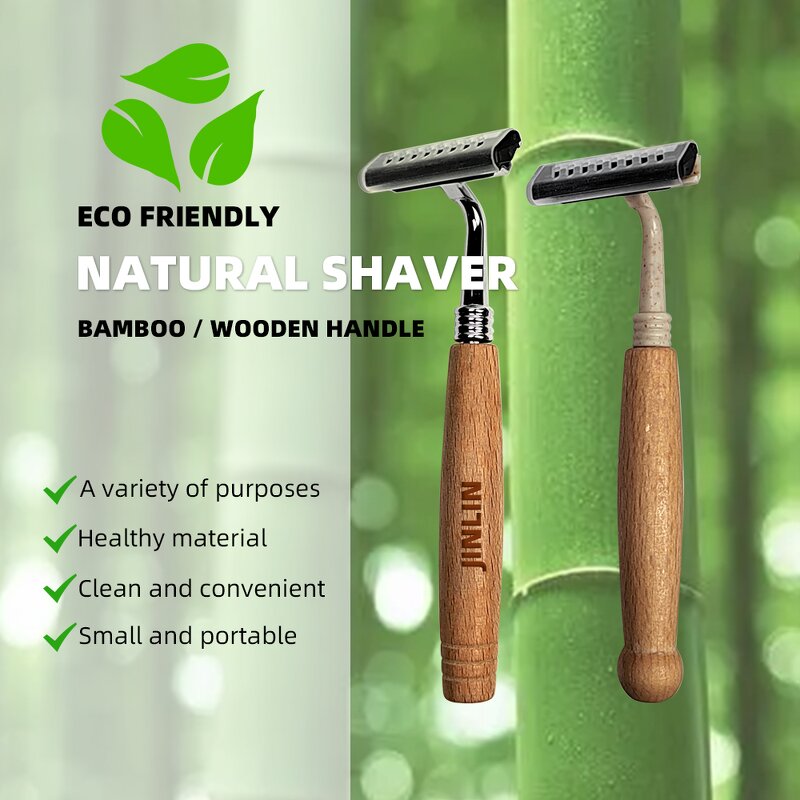 Razor - Manufacturer Hotel Biodegradable Twin Blade Eco Bamboo Handle Shaving Wood
