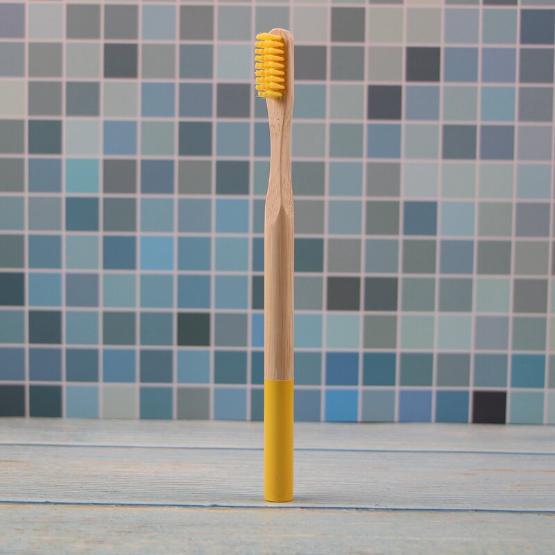 Toothbrush - Manufacturer 4pcs Bamb Round Handle Portable Travel Home Box Wholesale