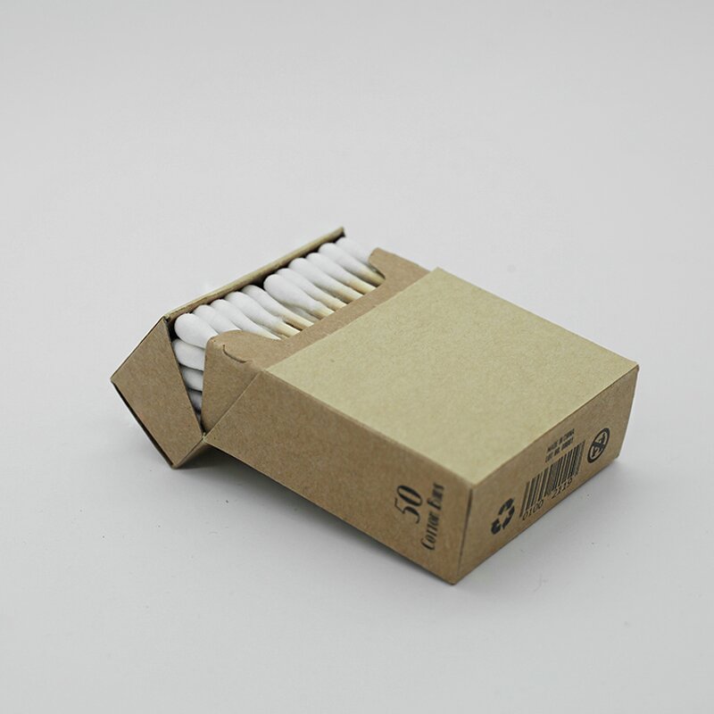 Cotton Swab - Manufacturer FSC 50pcs Bamboo Paper Cigarette Box Biodegradable Cleaning