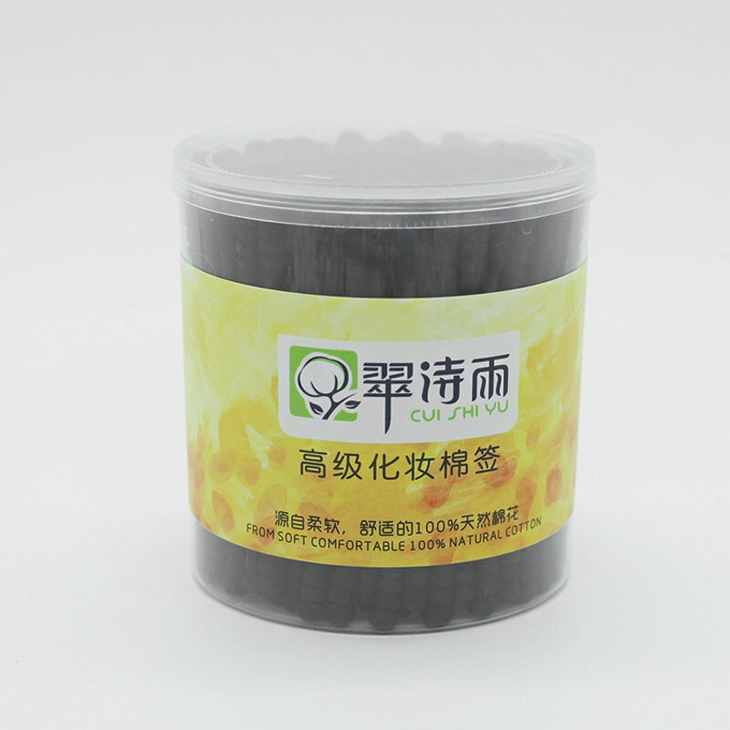 Cotton Swabs - Manufacturer Paper Stick Spiral Tips Black Makeup Baby Use Q-tips