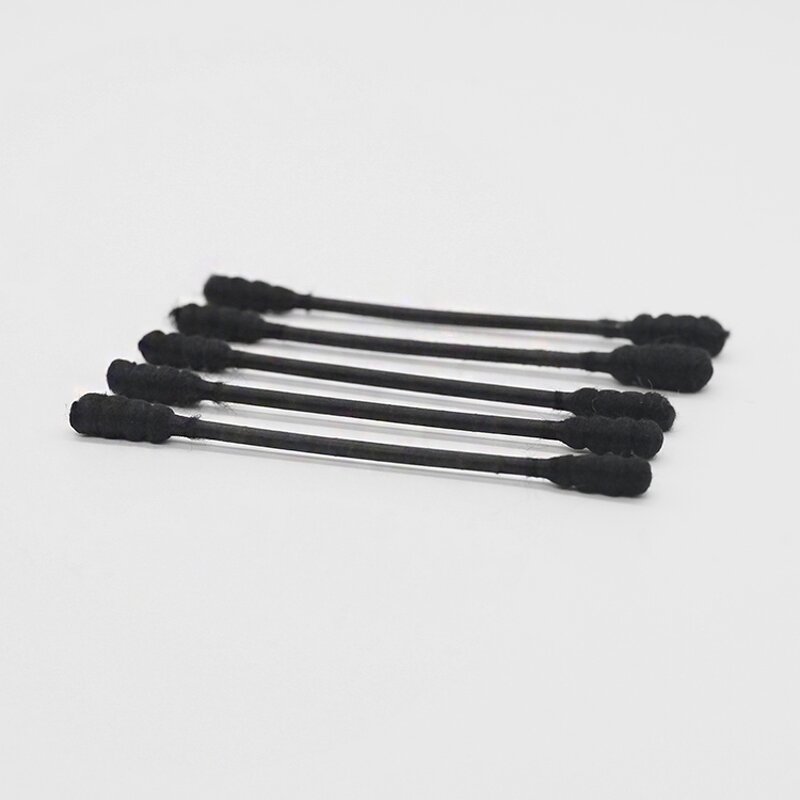 Cotton Swabs - Manufacturer 200Pcs Black Stick Plastic Container Cosmetic Ear Cleaning