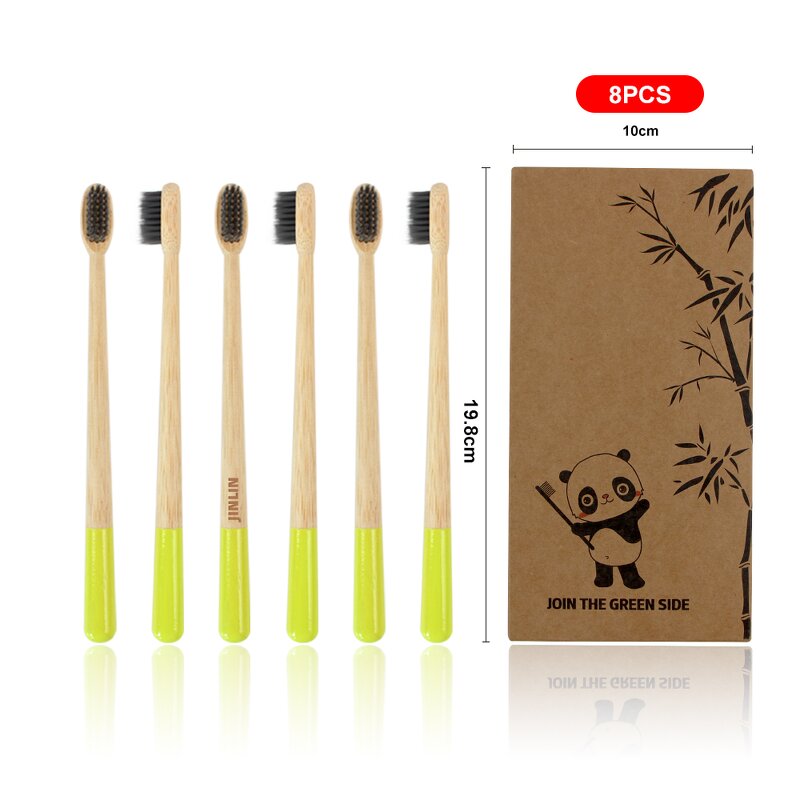 Toothbrush - Manufacturer Customizable Small Cone Bamboo Logo Printing Custom Painting
