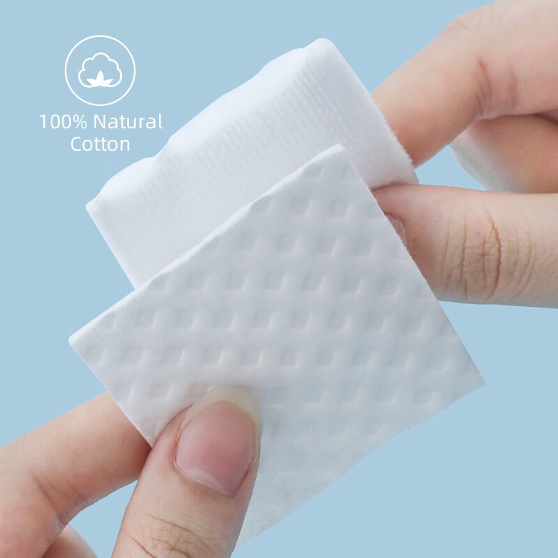 Cotton Pads - Manufacturer OEM Circular Bag Organic Large Facial Makeup Removal Ready