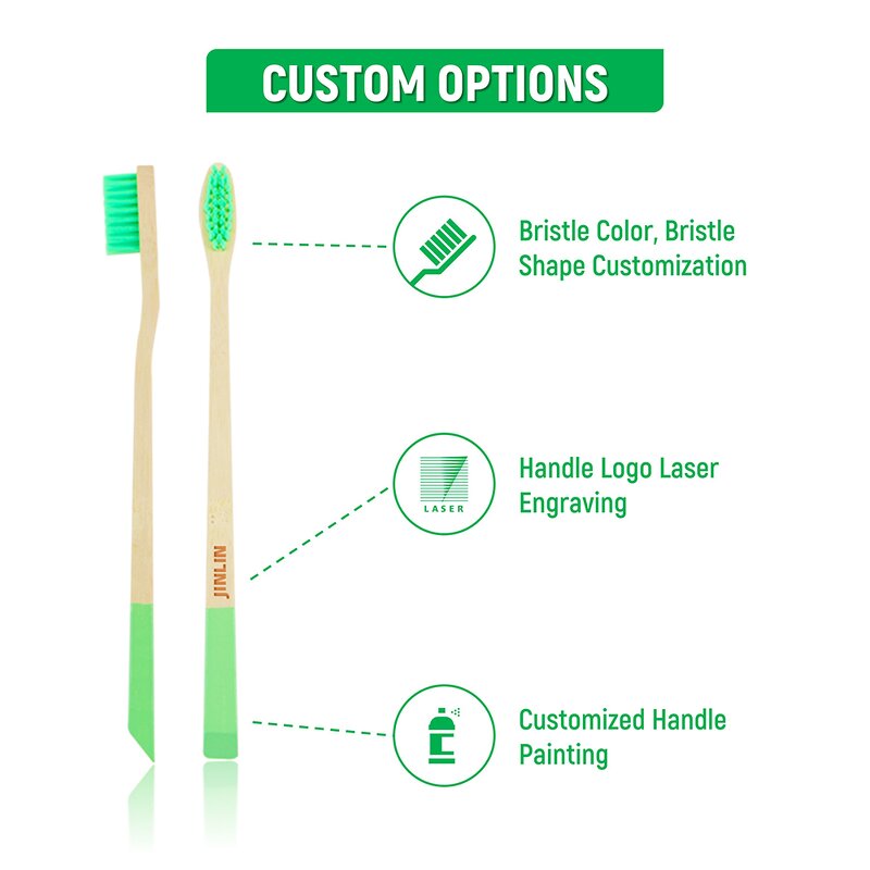 Toothbrush - Manufacturer Trapezoidal Tail Bamboo PBT Bristles Custom Logo Packaging