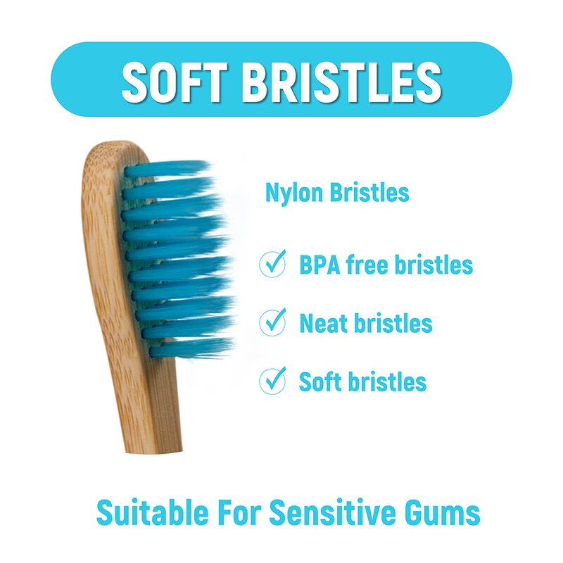 Toothbrush - Manufacturer Biodegradable Soft Bristle Kids Bamboo Custom Logo Free Sample