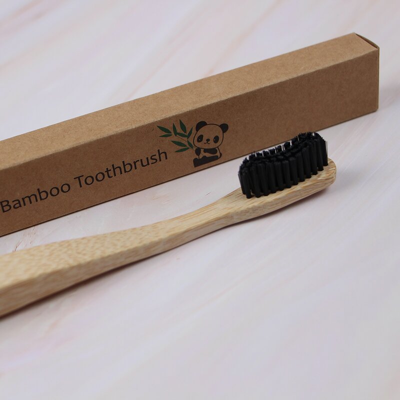 Toothbrush - Manufacturer Custom Logo Bamboo Soft PBT Nylon Bristles Natural Home