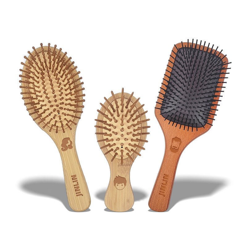 Hairbrush - Manufacturer Private Label Paddle Anti-static Massage Biodegradable Wooden
